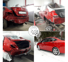 Авариядан кейін бөлшектердің геометриясын түзету және қалпына келтіру